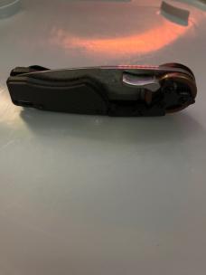 MANTIS KNIVES LEVER actuated GEAR driven Damascus
