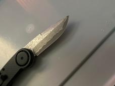 MANTIS KNIVES LEVER actuated GEAR driven Damascus