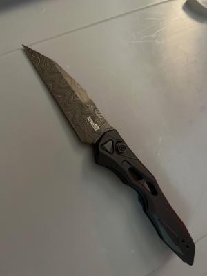 Kershaw auto DAMASCUS NIB