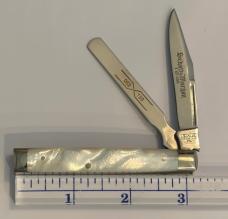 New In Original Box Schatt and Morgan Mother of Pearl Baby Doc with Spatula