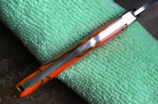 Great Eastern Cutlery Tidioute 562123EO Orange Scramble Acrylic Dog Leg Jack Knife 1 of 315 NEW