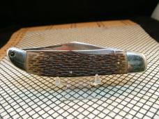SCHRADE-WALDEN N.Y. USA 225H VINTAGE 1946/1973 LIGHTLY USED CARBON STEEL BLADES FOLDING POCKET KNIFE