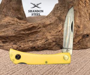 Roper Knives Pecos Tumble Weed Drop Point Folding Knife Sod Buster Style 25