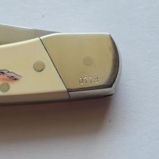 Vintage Schrade USA The Eagle Has Landed Apollo 11 Scrimshaw Knife CIB Box Sheath