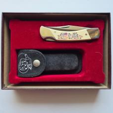 Vintage Schrade USA The Eagle Has Landed Apollo 11 Scrimshaw Knife CIB Box Sheath