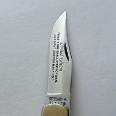 Vintage Schrade USA The Eagle Has Landed Apollo 11 Scrimshaw Knife CIB Box Sheath