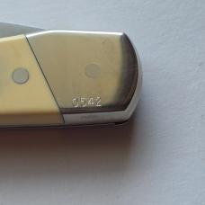 Vintage Schrade USA Wings of Victory P-51 Mustang Scrimshaw Knife CIB Box Sheath