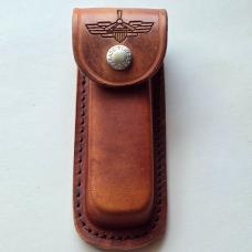 Vintage Schrade USA Wings of Victory P-51 Mustang Scrimshaw Knife CIB Box Sheath
