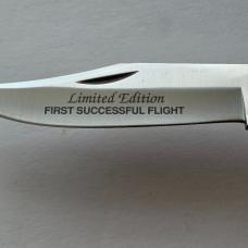 Vintage Schrade USA Flight of the Flyer Wright Brothers Scrimshaw Knife CIB Box