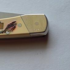 Vintage Schrade USA Flight of the Flyer Wright Brothers Scrimshaw Knife CIB Box