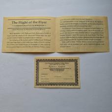 Vintage Schrade USA Flight of the Flyer Wright Brothers Scrimshaw Knife CIB Box