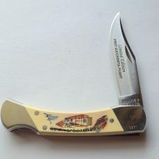 Vintage Schrade USA Flight of the Flyer Wright Brothers Scrimshaw Knife CIB Box