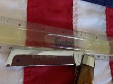 2009 Schatt & Morgan Lg Cotton Sampler Knife w/ Nice Orange Bone Handles -One of 600 -NOS & NM