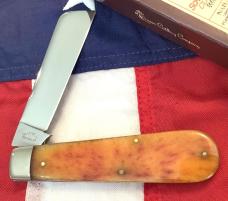 2009 Schatt & Morgan Lg Cotton Sampler Knife w/ Nice Orange Bone Handles -One of 600 -NOS & NM