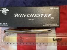 1988 Winchester Large Trapper Knife (Mdl# 1950) Riffle Shield Series w/ Slab Stag Handles -NOS