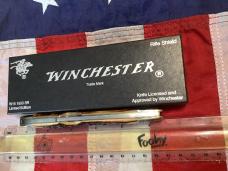 1988 Winchester Large Trapper Knife (Mdl# 1950) Riffle Shield Series w/ Slab Stag Handles -NOS