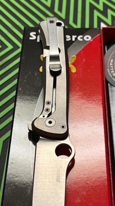 Spyderco Slym Gray Titanium M390 NIB