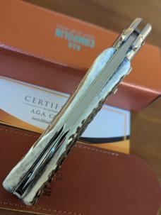 AGA CAMPOLIN SINGLE BOLSTER STAG "BLACK WIDOW" 11"- 28CM 5MM BLADE MANIAGO ITALY FREE SHIPPING! 