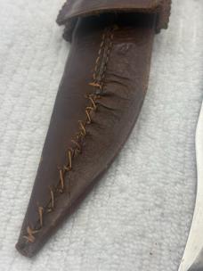 Vintage Fixed Blade Knife And Sheath Hope Someone Knows What It Is (?)