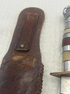 Vintage Fixed Blade Knife And Sheath Hope Someone Knows What It Is (?)