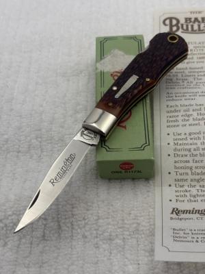 Remington 1984 Made In USA Lock Back 1 Blade Bullet Knife R1173L