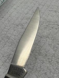 Remington 1984 Made In USA Lock Back 1 Blade Bullet Knife R1173L