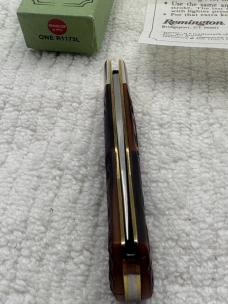 Remington 1984 Made In USA Lock Back 1 Blade Bullet Knife R1173L