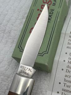 Remington 1984 Made In USA Lock Back 1 Blade Bullet Knife R1173L
