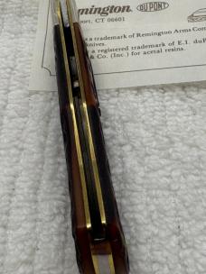 Remington 1984 Made In USA Lock Back 1 Blade Bullet Knife R1173L