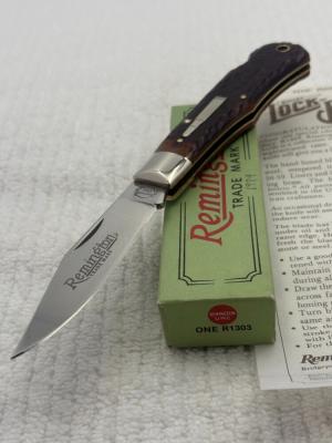 Remington 1984 Made In USA Lock Back 1 Blade Bullet Knife R1303