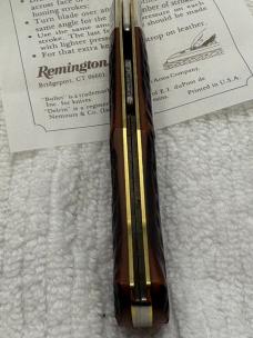 Remington 1984 Made In USA Lock Back 1 Blade Bullet Knife R1303