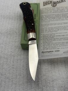 Remington 1984 Made In USA Lock Back 1 Blade Bullet Knife R1303