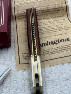 Remington 2000 Made In USA 1 Blade Lock Back R1630 Bullet Knife The Navigator