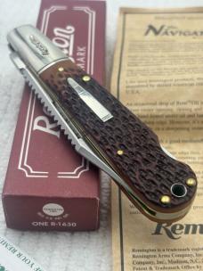 Remington 2000 Made In USA 1 Blade Lock Back R1630 Bullet Knife The Navigator