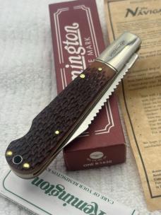 Remington 2000 Made In USA 1 Blade Lock Back R1630 Bullet Knife The Navigator