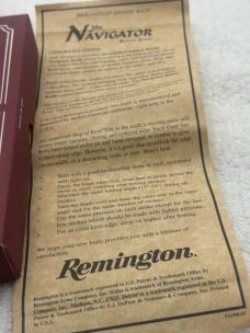 Remington 2000 Made In USA 1 Blade Lock Back R1630 Bullet Knife The Navigator