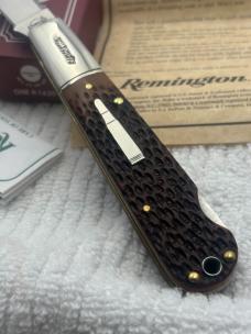Remington 2000 Made In USA 1 Blade Lock Back R1630 Bullet Knife The Navigator