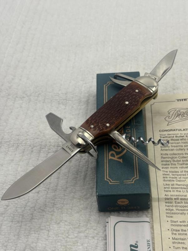 Remington 1996 Made In USA Bullet Knife R3843 Trailhand New In Box