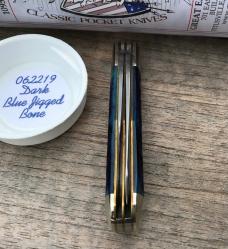 Great Eastern Cutlery 062219 Pemberton Dark Blue Jigged Bone Gorgeous!