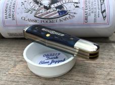Great Eastern Cutlery 062219 Pemberton Dark Blue Jigged Bone Gorgeous!