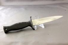 FROST CUTLERY (JAPAN) Boot Knife, Texas Toothpick Etch, Original Leather Sheath, Free Shipping