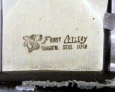 FROST CUTLERY (JAPAN) Boot Knife, Texas Toothpick Etch, Original Leather Sheath, Free Shipping