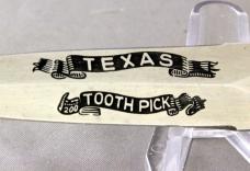FROST CUTLERY (JAPAN) Boot Knife, Texas Toothpick Etch, Original Leather Sheath, Free Shipping