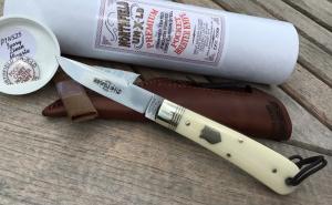 Great Eastern Cutlery P74525 Northfield Stingray Ivory Linen Micarta Fixed Blade
