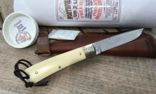 Great Eastern Cutlery P74525 Northfield Stingray Ivory Linen Micarta Fixed Blade