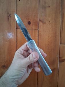 Spadon made Concord.Polished Aluminum w/ Dagger blade