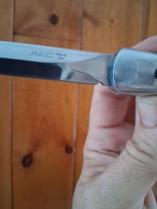 Spadon made Concord.Polished Aluminum w/ Dagger blade
