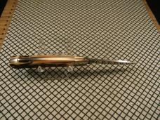 SCHRADE UNCLE HENRY 5UH BRUIN STAG DELRIN VINTAGE MINT USA LOCKBACK KNIFE WITH SCHRADE TOOLED SHEATH