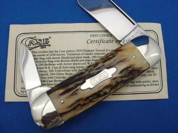 Case Classic 52050 Genuine Stag Handle Elephant Toenail Knife