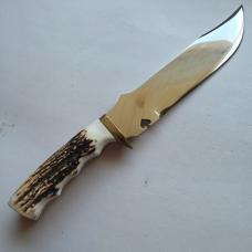 Custom George Tichbourne Handmade Riverboat Gambler Big Bowie Knife Stag Sheath